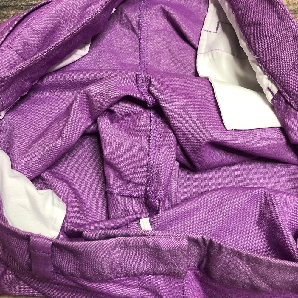Nike Golf Oxford Shorts Size 14 Purple - Picture 5 of 7